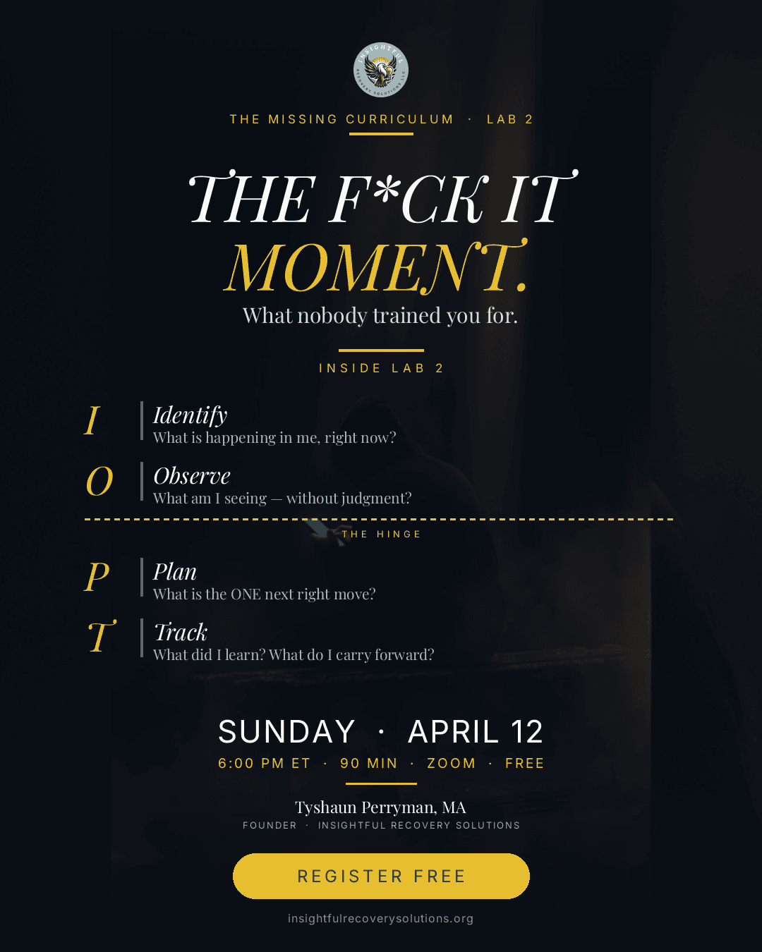 Leadership Lab 2: The F*ck It Moment — The Rapid IOPT Model