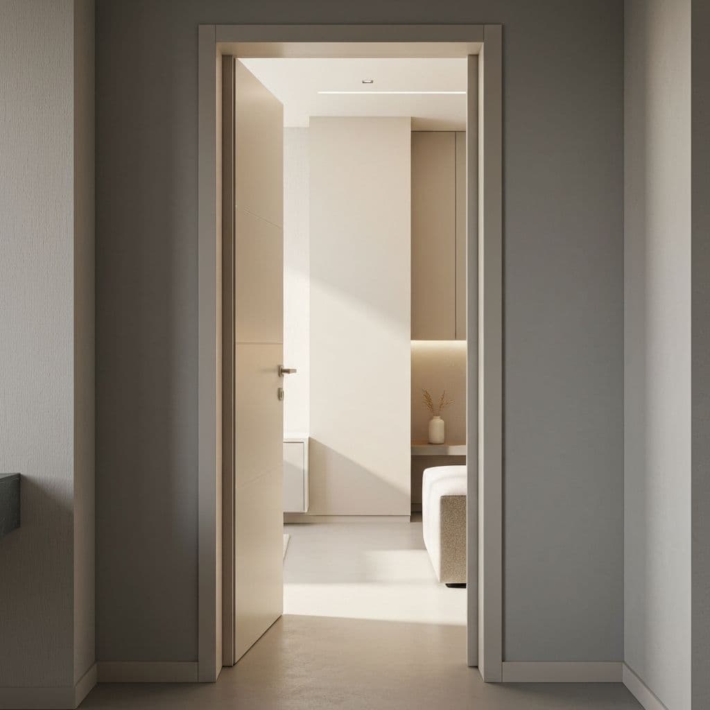 Two people walking side by side on a quiet city street in the morning light, a calm moment of private recovery support